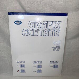 NWT Grafix Acetate Sheets 11" X 14" 25 Clear Matte High Clarity Layout Overlay